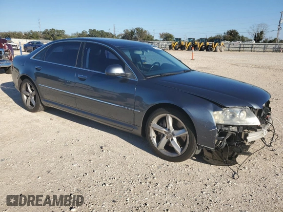2008 Audi A8 L 4.2L with VIN WAUMV94E08N005238, listed as a Copart auction lot 79570164 with 130,884 mi miles and Salvage Title. Bid and sale history available at carsss.com. Image 4.