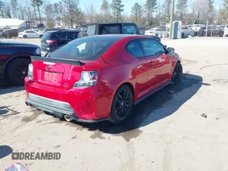 2016 Scion tC with VIN JTKJF5C78GJ025704, listed as a IAAI auction lot 41706518 with 29,460 mi miles. Bid and sale history available at carsss.com. Image 4.