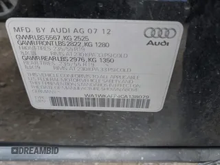2012 Audi Q5 Prestige z VIN WA1WKAFP4CA138079, wystawiony jako IAAI lot #42677193 z przebiegiem 169 008 mil mil oraz . Historia ofert i sprzedaży dostępna na DreamBid. Obrazek 9.