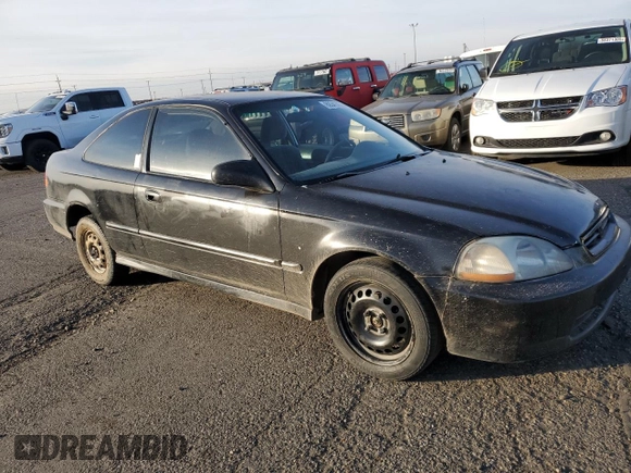 1996 Honda Civic DX with VIN 1HGEJ6121TL075199, listed as a Copart auction lot 89341435 with 320,621 mi miles and Salvage Title. Bid and sale history available at carsss.com. Image 4.