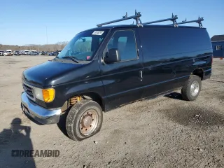 2005 Ford Econoline Cargo with VIN 1FTNE24L35HA02728, listed as a Copart auction lot 49546295 with 154,207 mi miles and Clean Title. Bid and sale history available at carsss.com. Image 1.