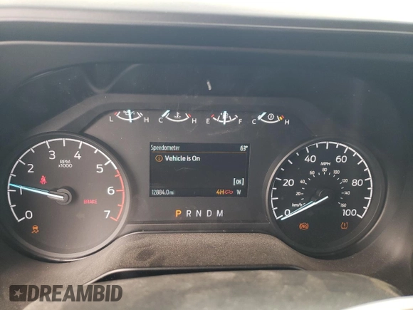 2024 Ford Super Duty F-250 SRW XL with VIN 1FT7W2BA3REC85890, listed as a Copart auction lot 45384685 with 12,884 mi miles and Salvage Title. Bid and sale history available at carsss.com. Image 9.