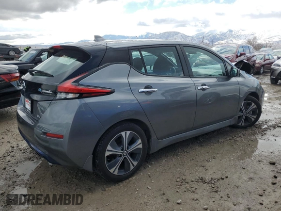 2022 Nissan LEAF SV with VIN 1N4AZ1CV0NC554254, listed as a Copart auction lot 48194425 with Not Provided miles and Salvage Title. Bid and sale history available at DreamBid. Image 3.