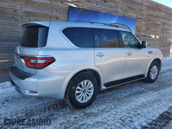 2022 Nissan Armada SV with VIN JN8AY2AD3N9678372, listed as a Copart auction lot 46269275 with 65,113 mi miles and Clean Title. Bid and sale history available at carsss.com. Image 3.