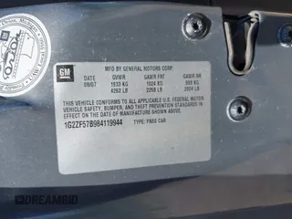 2008 Pontiac G6 1SV Value Leader с VIN 1G2ZF57B984119944, выставлен на аукционе IAAI как лот 42513599 с пробегом 124 648 миль миль и . История ставок и продаж доступна на DreamBid. Изображение 9.