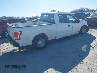 2015 Ford F-150 XL with VIN 1FTEX1C86FFB98582, listed as a IAAI auction lot 41678059 with 76,424 mi miles. Bid and sale history available at carsss.com. Image 4.