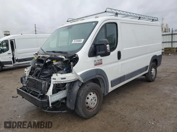 2018 Ram ProMaster Cargo with VIN 3C6TRVAG5JE122753, listed as a Copart auction lot 78784904 with 142,856 mi miles and Salvage Title. Bid and sale history available at DreamBid. Image 1.