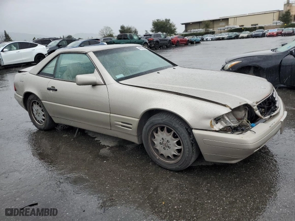 1996 Mercedes-Benz SL-Class with VIN WDBFA67FXTF133854, listed as a Copart auction lot 48659595 with 117,804 mi miles and Salvage Title. Bid and sale history available at carsss.com. Image 4.