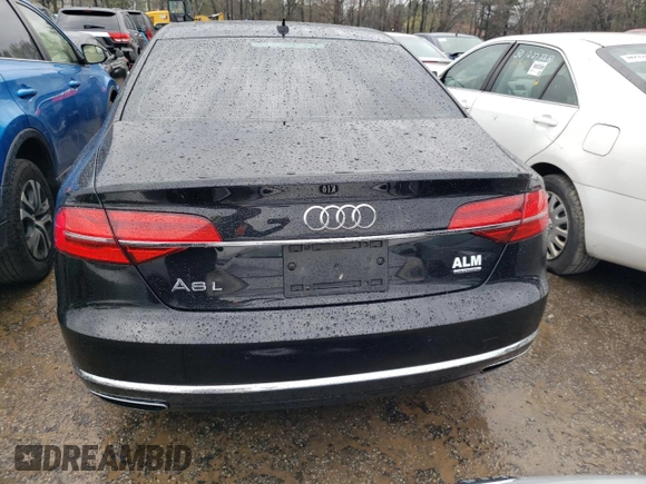 2016 Audi A8 L 3.0T with VIN WAU34AFD5GN011362, listed as a Copart auction lot 43261123 with 92,036 mi miles. Bid and sale history available at carsss.com. Image 6.