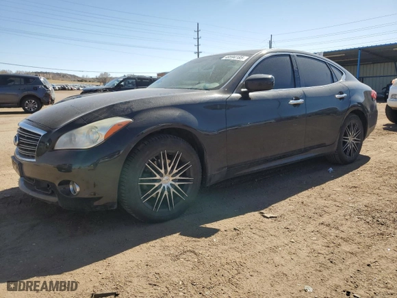 2012 Infiniti M56 with VIN JN1AY1AR2CM580254, listed as a Copart auction lot 48594185 with NaN miles and Salvage Title. Bid and sale history available at carsss.com. Image 1.