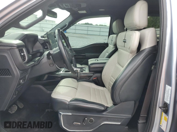 2022 Ford F-150 Lightning Pro with VIN 1FT6W1EV4NWG01810, listed as a Copart auction lot 55172465 with 46,112 mi miles and Salvage title. Bid and sale history available at DreamBid. Image 7.
