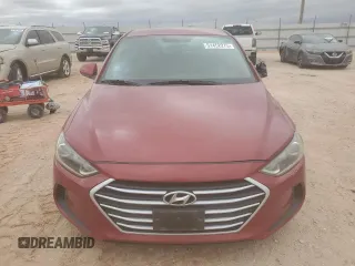 2017 Hyundai Elantra SE with VIN KMHD74LFXHU399021, listed as a Copart auction lot 51452275 with 70,500 mi miles and Salvage title. Bid and sale history available at DreamBid. Image 5.