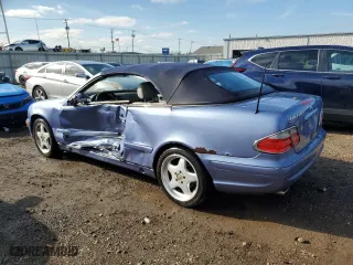 2001 Mercedes-Benz CLK-Class with VIN WDBLK70G91T070219, listed as a Copart auction lot 79417674 with 0 mi miles and Salvage Title. Bid and sale history available at carsss.com. Image 2.