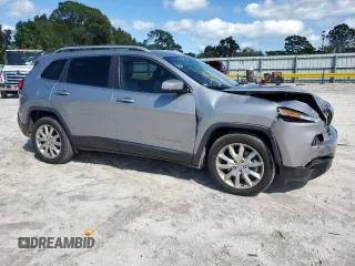 2017 Jeep Cherokee Limited with VIN 1C4PJLDB6HW602869, listed as a Copart auction lot 46781115 with 96,789 mi miles and Salvage Title. Bid and sale history available at carsss.com. Image 4.