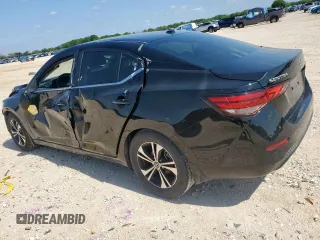 2021 Nissan Sentra SV with VIN 3N1AB8CV0MY329493, listed as a Copart auction lot 58406755 with 75,493 mi miles and Salvage title. Bid and sale history available at DreamBid. Image 2.