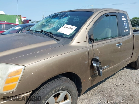 2005 Nissan Titan SE with VIN 1N6AA06A25N504347, listed as a IAAI auction lot 42384240 with 257,729 mi miles and . Bid and sale history available at DreamBid. Image 12.