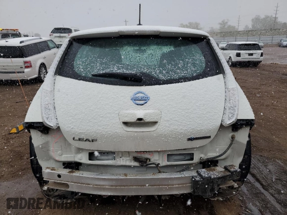 2017 Nissan LEAF S with VIN 1N4BZ0CP0HC301858, listed as a Copart auction lot 52123115 with 46,148 mi miles and Salvage Title. Bid and sale history available at carsss.com. Image 6.