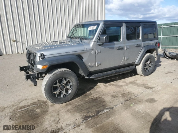 2018 Jeep Wrangler Unlimited Sport S with VIN 1C4HJXDG7JW279056, listed as a Copart auction lot 51979305 with 58,761 mi miles and Salvage Title. Bid and sale history available at carsss.com. Image 1.