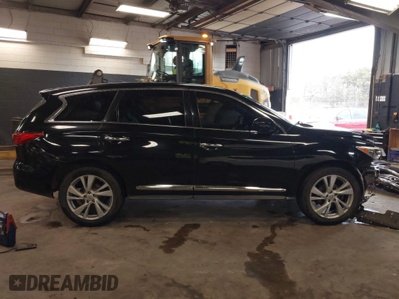 2013 Infiniti JX35 with VIN 5N1AL0MMXDC313050, listed as a IAAI auction lot 41695601 with 90,275 mi miles. Bid and sale history available at carsss.com. Image 14.