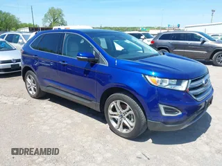 2015 Ford Edge Titanium z VIN 2FMPK3K89FBB00422, wystawiony jako IAAI lot #42064691 z przebiegiem 95 534 mil mil oraz . Historia ofert i sprzedaży dostępna na DreamBid. Obrazek 1.
