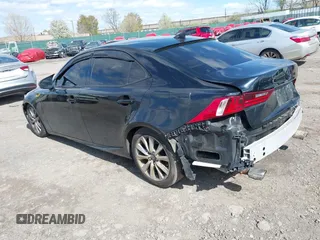 2014 Lexus IS 250 with VIN JTHCF1D20E5013076, listed as a IAAI auction lot 41987993 with 116,173 mi miles and . Bid and sale history available at DreamBid. Image 3.