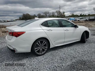 2020 Acura TLX w/Technology Pkg with VIN 19UUB2F48LA001835, listed as a Copart auction lot 46857585 with 39,885 mi miles and Non Repairable. Bid and sale history available at carsss.com. Image 3.