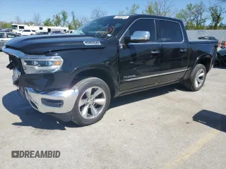 2022 Ram 1500 Limited with VIN 1C6SRFHT0NN183157, listed as a Copart auction lot 53066695 with 84,043 mi miles and Salvage title. Bid and sale history available at DreamBid. Image 1.