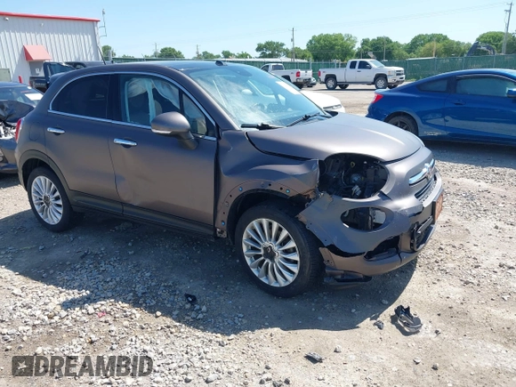2016 FIAT 500X Lounge with VIN ZFBCFYDT0GP338194, listed as a IAAI auction lot 42286585 with Not provided miles and . Bid and sale history available at DreamBid. Image 1.