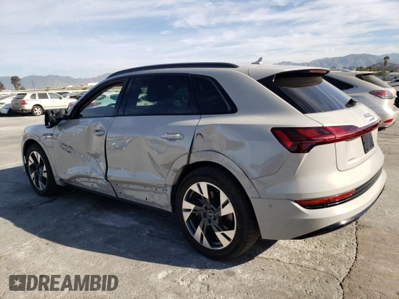 2021 Audi e-tron Premium with VIN WA1AAAGE4MB023438, listed as a Copart auction lot 72274743 with 34,502 mi miles. Bid and sale history available at carsss.com. Image 2.