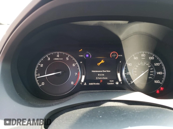 2021 Acura RDX w/Technology Package with VIN 5J8TC2H57ML001037, listed as a Copart auction lot 61814214 with 48,378 mi miles and Salvage Title. Bid and sale history available at carsss.com. Image 9.