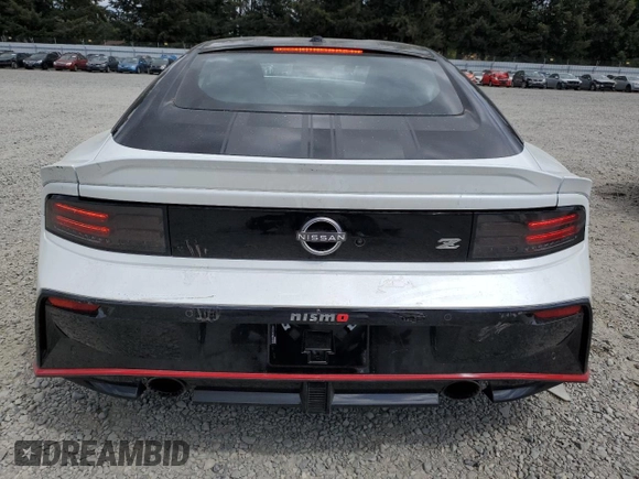 2024 Nissan Z Nismo z VIN JN1BZ4CH6RM361913, wystawiony jako Copart lot #55568264 z przebiegiem 482 mil mil oraz Szkoda całkowita • Salvage title. Historia ofert i sprzedaży dostępna na DreamBid. Obrazek 6.