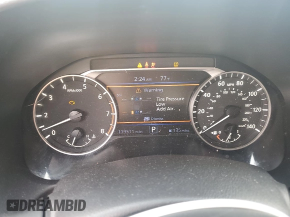 2020 Nissan Altima 2.5 S with VIN 1N4BL4BV1LC248945, listed as a Copart auction lot 49169755 with 119,511 mi miles and Salvage Title. Bid and sale history available at carsss.com. Image 9.