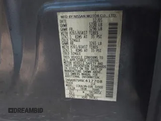 2006 Nissan Frontier SE with VIN 1N6AD07U46C417708, listed as a IAAI auction lot 42419826 with 157,204 mi miles and . Bid and sale history available at DreamBid. Image 9.