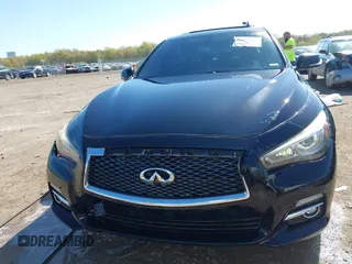 2015 Infiniti Q50 Premium with VIN JN1BV7AR2FM396677, listed as a IAAI auction lot 42017514 with 98,967 mi miles. Bid and sale history available at carsss.com. Image 11.