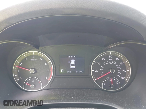 2019 Kia Optima LX with VIN 5XXGT4L37KG368275, listed as a IAAI auction lot 41633444 with 81,136 mi miles. Bid and sale history available at carsss.com. Image 7.