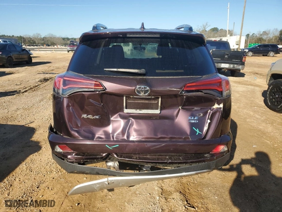 2016 Toyota RAV4 XLE with VIN 2T3RFREV0GW492162, listed as a Copart auction lot 46889155 with 65,707 mi miles and Salvage Title. Bid and sale history available at carsss.com. Image 6.