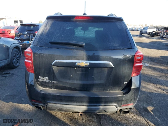 2017 Chevrolet Equinox LT with VIN 2GNFLFE30H6251103, listed as a Copart auction lot 43933375 with 95,504 mi miles and Salvage Title. Bid and sale history available at carsss.com. Image 6.