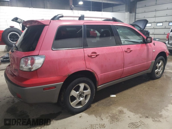 2003 Mitsubishi Outlander XLS with VIN JA4LZ41G03U030810, listed as a Copart auction lot 83254024 with 107,475 mi miles and Clean Title. Bid and sale history available at carsss.com. Image 3.