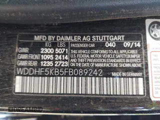 2015 Mercedes-Benz E 350 Sport with VIN WDDHF5KB5FB089242, listed as a IAAI auction lot 41823554 with 154,153 mi miles and . Bid and sale history available at DreamBid. Image 9.