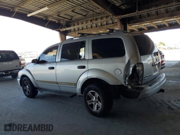 2005 Dodge Durango SLT with VIN 1D8HB48D15F509693, listed as a Copart auction lot 63785675 with 228,583 mi miles and Salvage title. Bid and sale history available at DreamBid. Image 2.