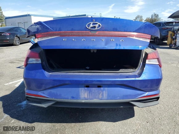 2021 Hyundai Elantra SE with VIN 5NPLL4AG8MH039967, listed as a Copart auction lot 45737695 with 0 mi miles and Salvage Title. Bid and sale history available at carsss.com. Image 6.