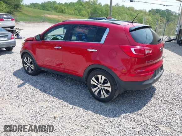 2012 Kia Sportage EX with VIN KNDPC3A20C7314542, listed as a IAAI auction lot 42136754 with 25,729 mi miles and . Bid and sale history available at DreamBid. Image 3.