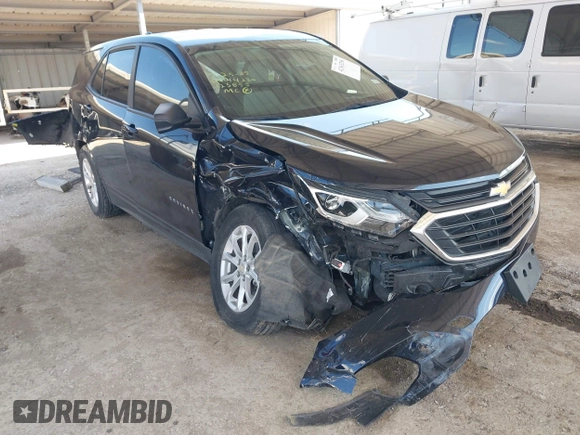 2021 Chevrolet Equinox LS with VIN 3GNAXHEV0MS123855, listed as a IAAI auction lot 42363296 with 32,810 mi miles and . Bid and sale history available at DreamBid. Image 1.