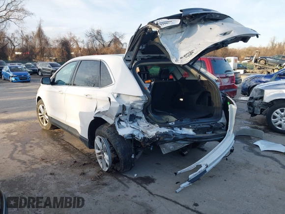 2020 Ford Edge SEL with VIN 2FMPK4J97LBB56662, listed as a IAAI auction lot 41166957 with 88,484 mi miles. Bid and sale history available at carsss.com. Image 3.
