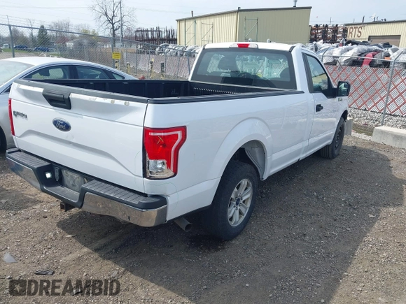 2017 Ford F-150 XL with VIN 1FTMF1C88HKC69886, listed as a IAAI auction lot 42029776 with 168,880 mi miles. Bid and sale history available at carsss.com. Image 4.