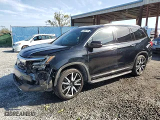 2019 Honda Pilot Touring 8-Passenger with VIN 5FNYF5H97KB007291, listed as a Copart auction lot 47608765 with 70,758 mi miles and Salvage Title. Bid and sale history available at carsss.com. Image 1.