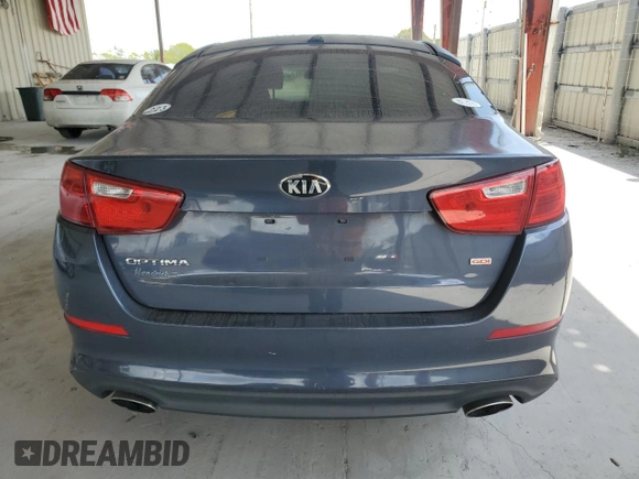 2015 Kia Optima LX with VIN KNAGM4A79F5604807, listed as a Copart auction lot 50052785 with 126,623 mi miles and Salvage Title. Bid and sale history available at DreamBid. Image 6.