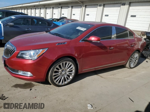 2014 Buick LaCrosse Premium II with VIN 1G4GF5G30EF228672, listed as a Copart auction lot 46793145 with 74,683 mi miles and Salvage Title. Bid and sale history available at carsss.com. Image 1.