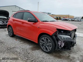 2023 Hyundai Kona Limited with VIN KM8K5CA36PU006534, listed as a Copart auction lot 47054765 with 44,881 mi miles and Salvage Title. Bid and sale history available at carsss.com. Image 4.
