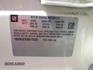 2013 Cadillac CTS Performance z VIN 1G6DK5E30D0178222, wystawiony jako Copart lot #59862415 z przebiegiem 149 702 mil mil oraz Szkoda całkowita • Salvage title. Historia ofert i sprzedaży dostępna na DreamBid. Obrazek 12.